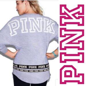 Victoria's Secret PINK | Lavender Varsity Crewneck Long sleeve | Size Large